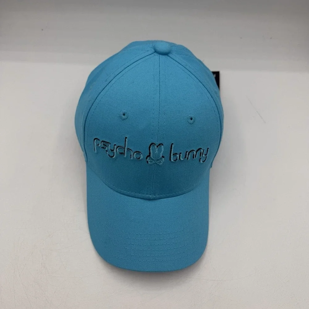 Psycho Bunny Louise Hat KIDS Strapback Adjustable‎ Aquarius Blue O/S Unisex NWT